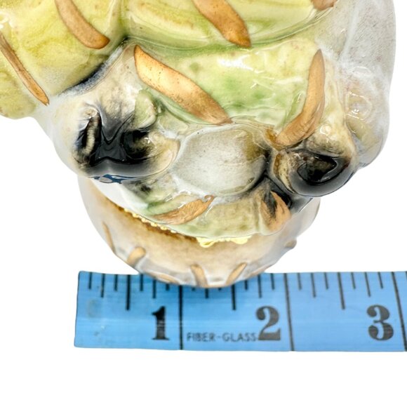 Snowman Limoges Trinket Box Porcelain Gold Accents Hinged Lid Ho Ho Ho Design - Picture 8 of 8